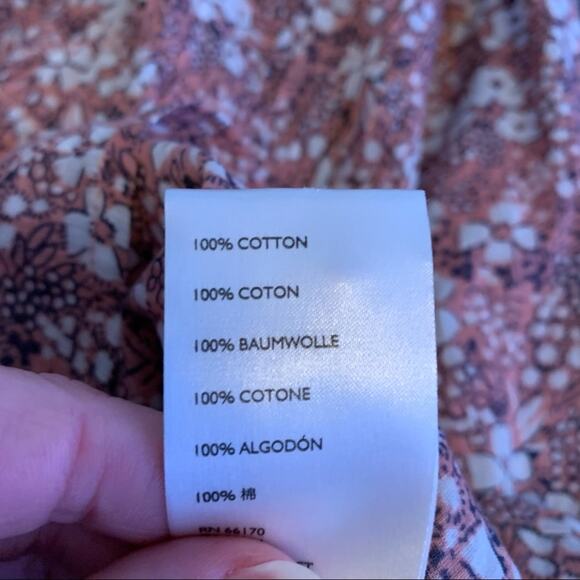 Anthropologie Pilcro Sasha pink floral button down shirt size Extra Small XS - Picture 12 of 15